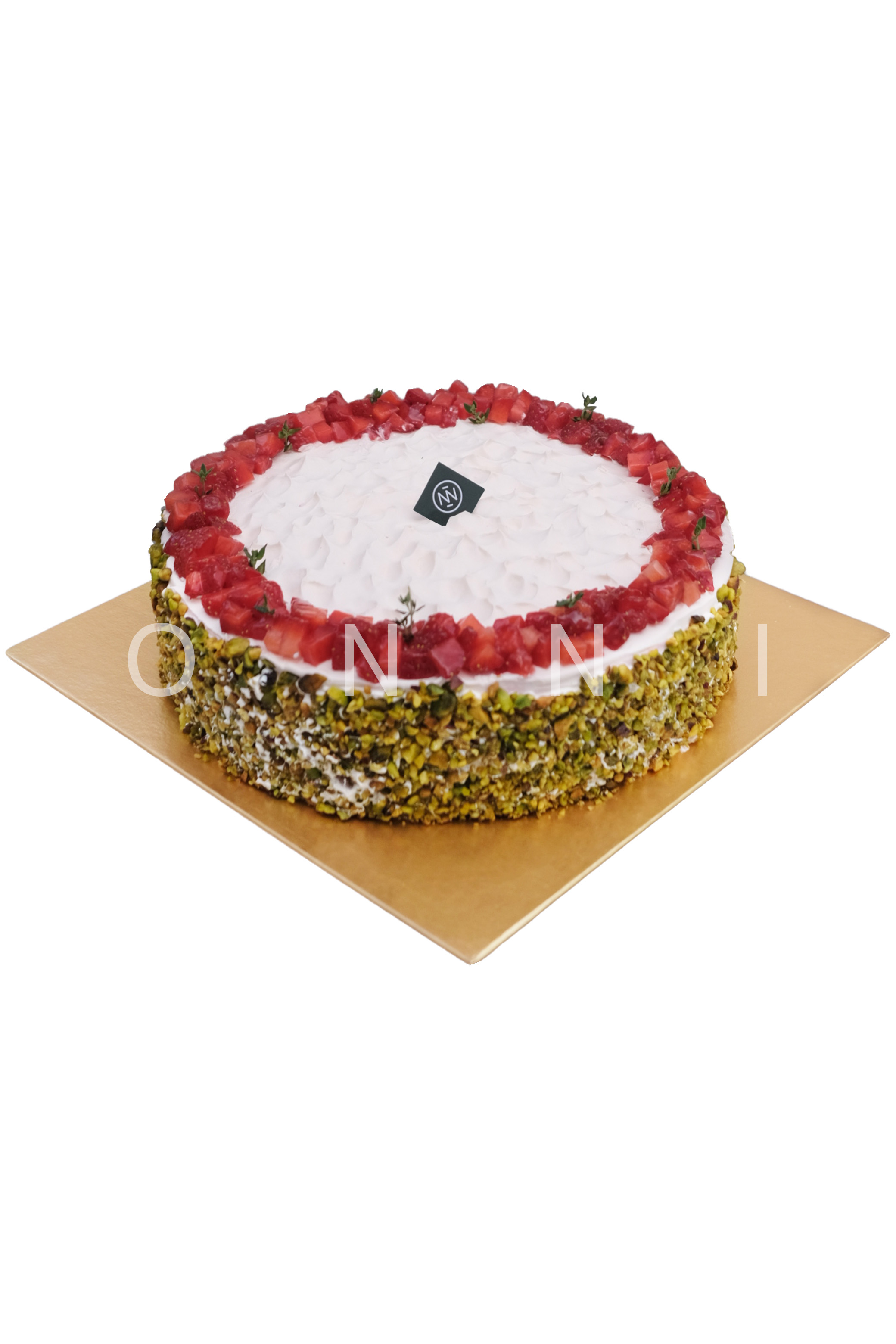 Strawberry Pistachio Cake